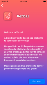 Verbal: Audio Social Media screenshot