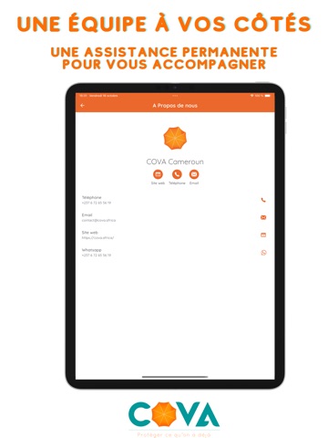Cova iPad screenshot