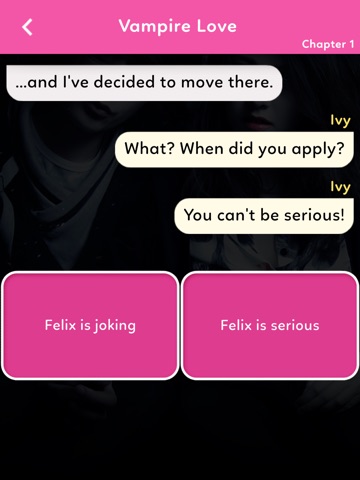 Love Chat Interactive Stories iPad screenshot