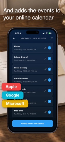 Rocketplanner Calendar Scanner screenshot
