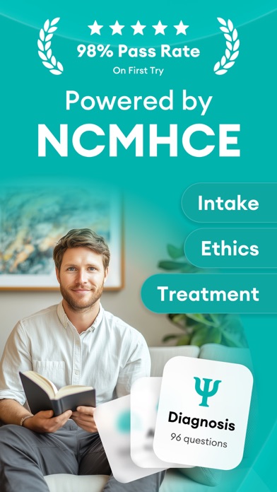 NCMHCE Exam Prep 2026 iPhone screenshot 1 - Education app