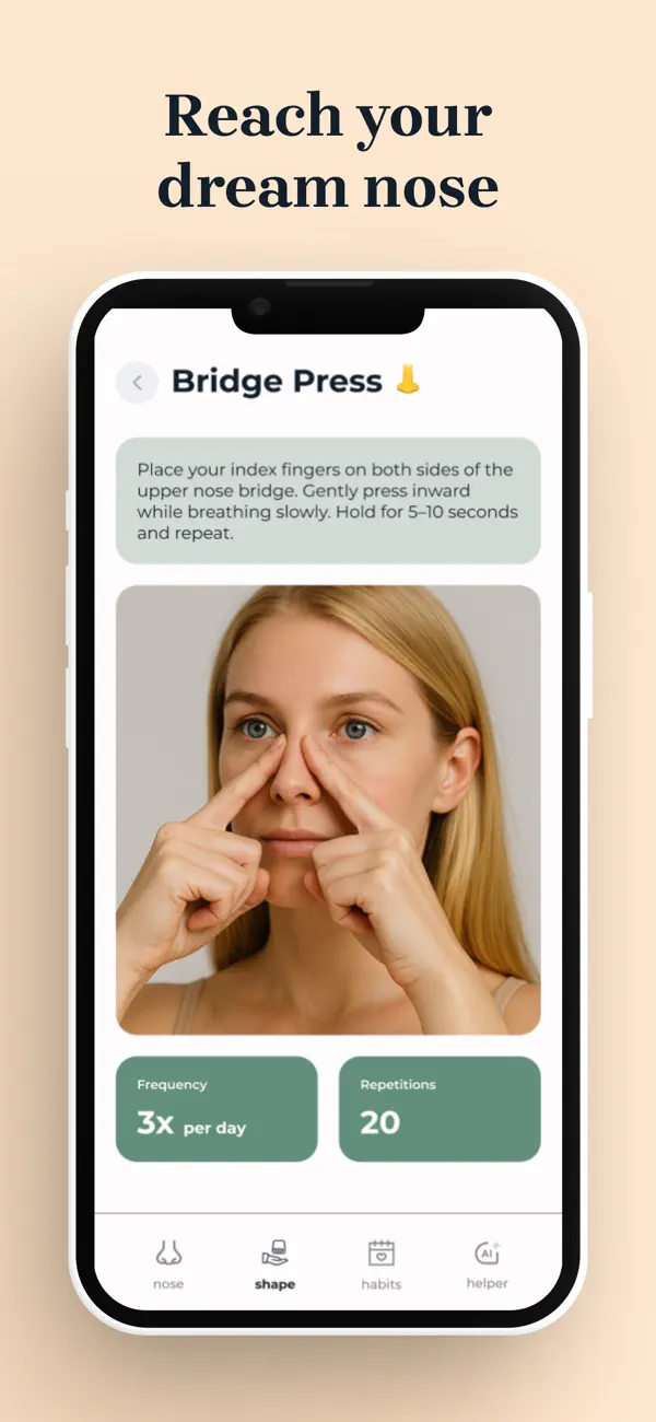 Screenshot #2 pour Nose Glow Up: AI Face Yoga