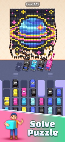 Pixel Hunt: Truck Flow Puzzle iPhone screenshot