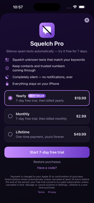 Squelch: Spam Blocker Screenshot 5 of 5