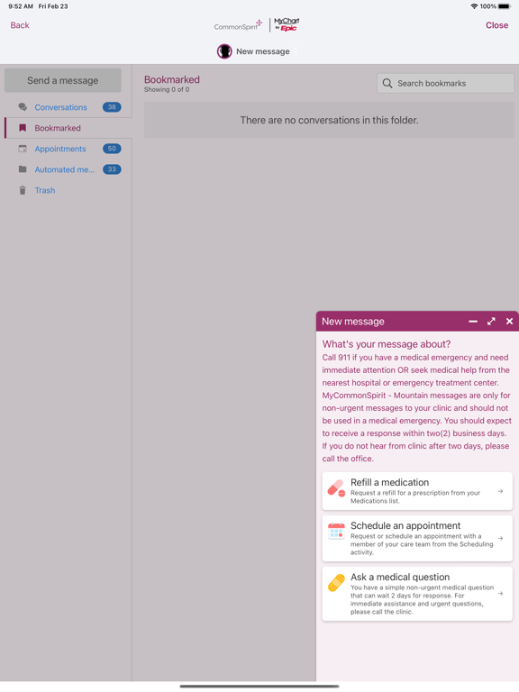 CommonSpirit - CO/KS/UT iPad screenshot 5 - Health & Fitness app