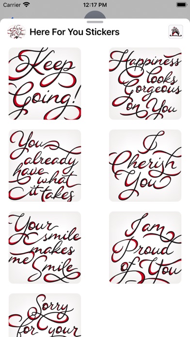 Here For You Stickers Screenshot