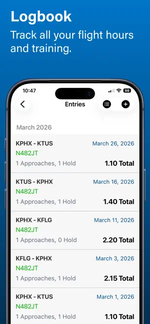Stratus Logbook screenshot 1