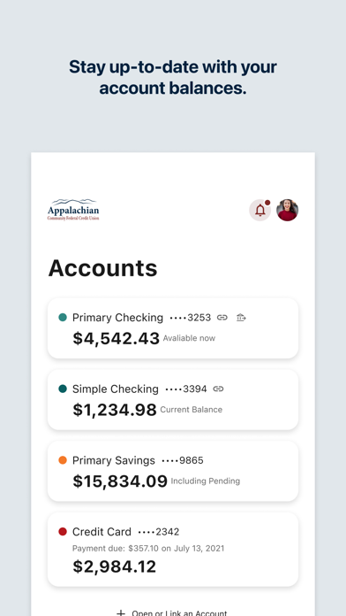 Appalachian Community FCU iPhone screenshot 2 - Finance app
