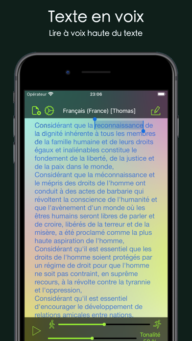 Screenshot #1 pour Aloud! - lecture à voix haute