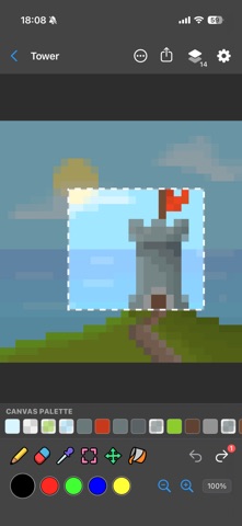 PxPad: Pixel Art Maker Studio iPhone screenshot