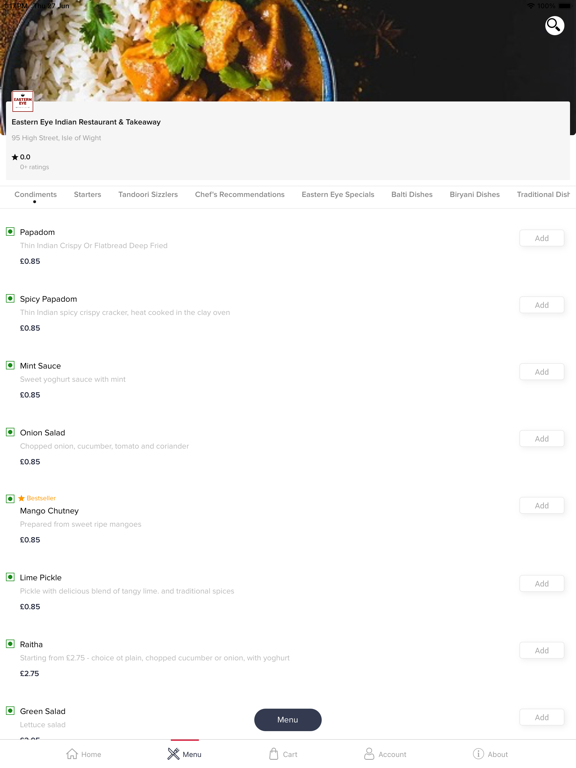 Screenshot #5 pour Eastern Eye Indian Restaurant