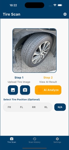 Tire Ai Scan 2025 Lite screenshot