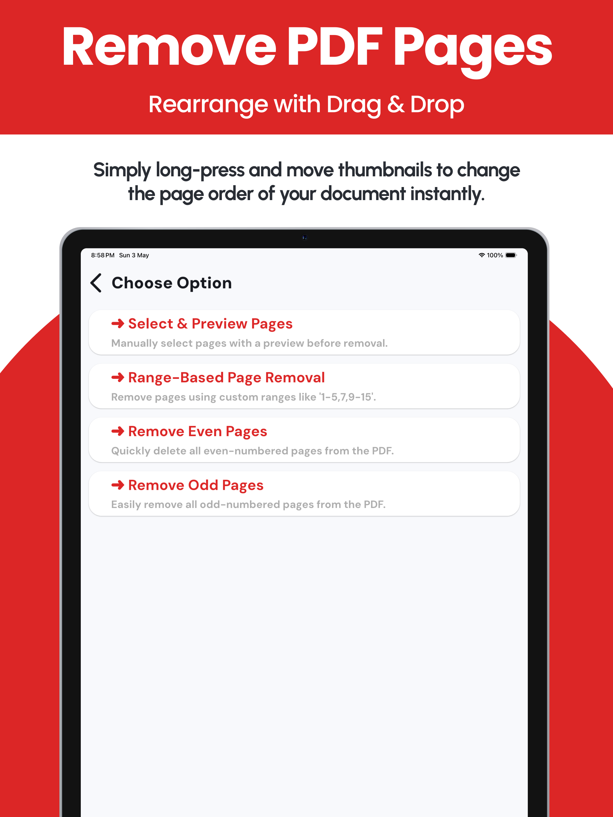 Remove PDF Pages : PDF Tools