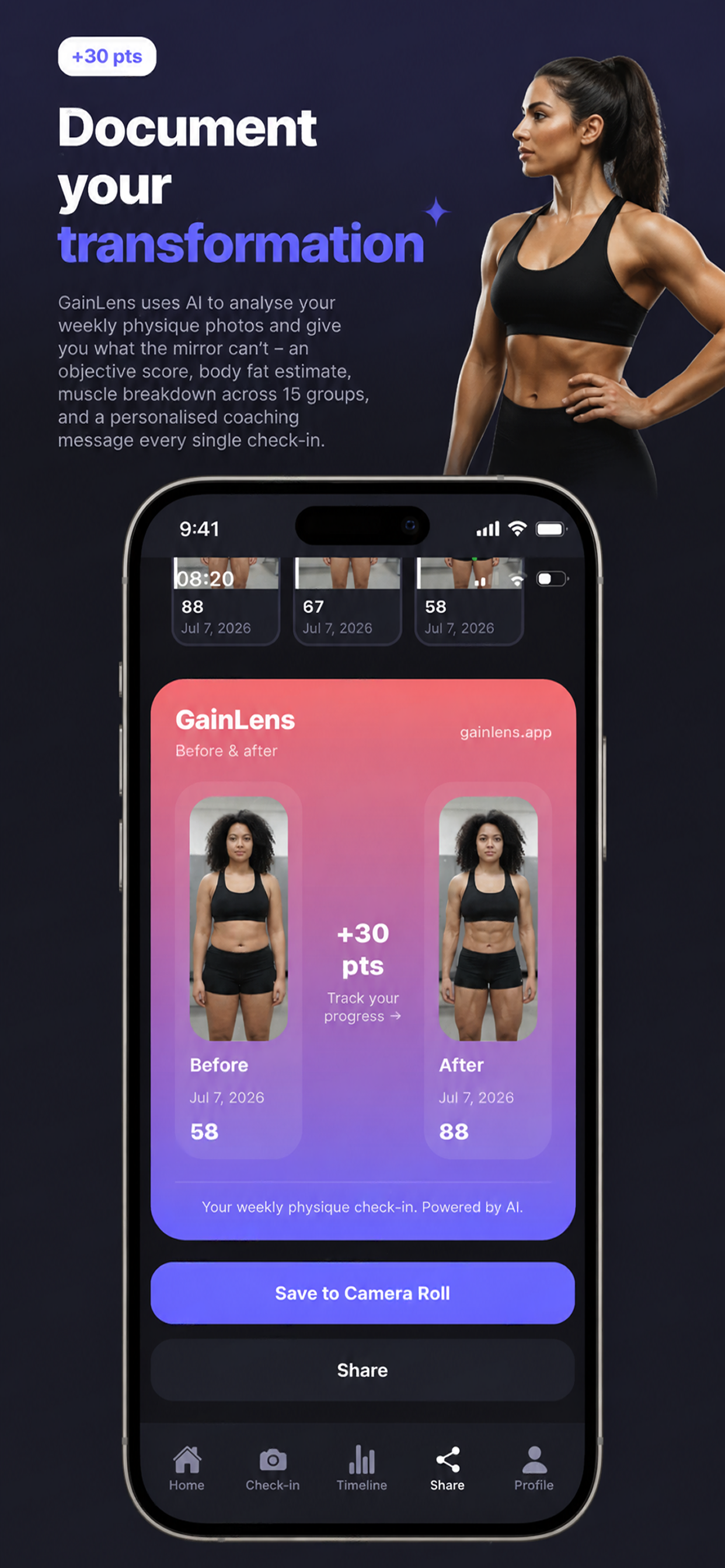GainLens: AI Physique Tracker screenshot 3