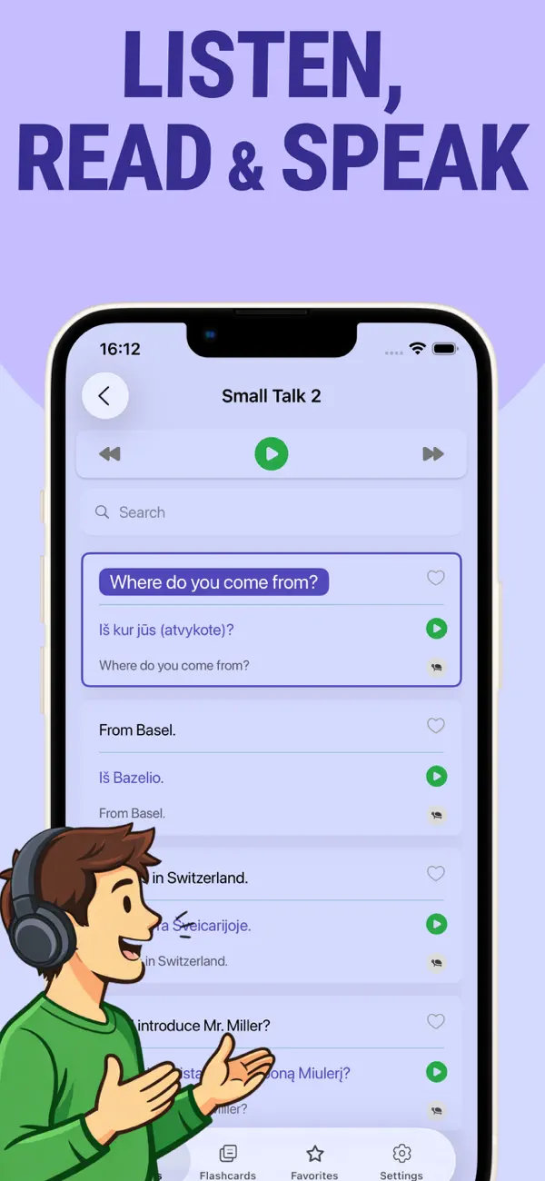 Screenshot #3 pour Learn Lithuanian - Lentil