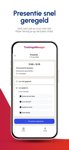 Trainingsmanager screenshot