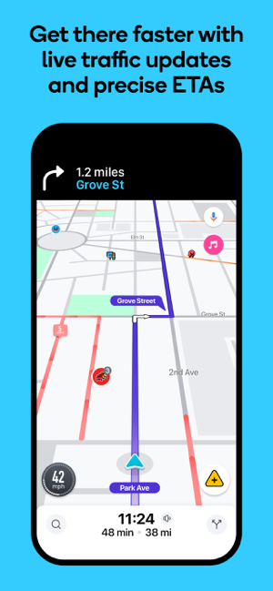 ‎Waze Navigation & Live Traffic Screenshot