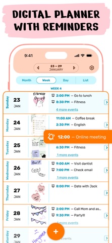Pencil Calendar: Daily Planner iPhone screenshot