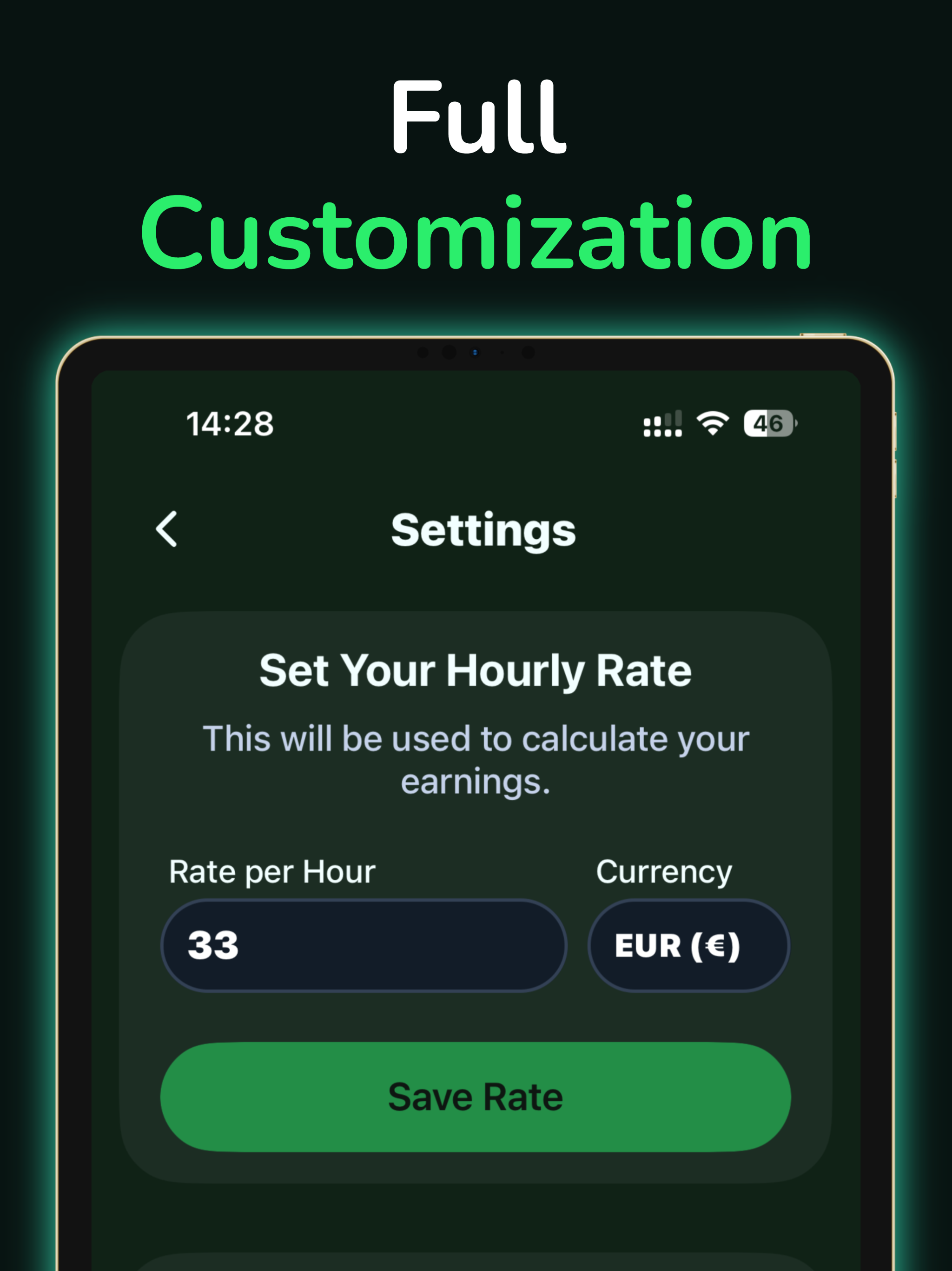 ClariRate: Hourly Work Tracker screenshot 12