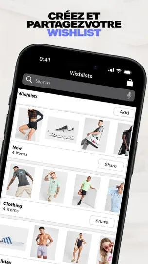 Capture d'écran de JD Sports sur iPhone 7