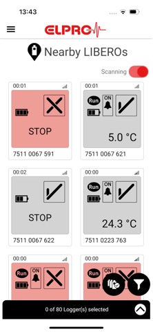 LIBERO Cx BLE iPhone screenshot