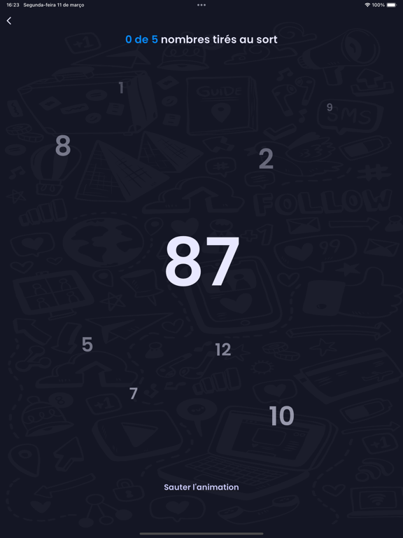 Screenshot #5 pour Tirage au sort de numéros noms