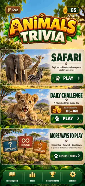 Animals Trivia screenshot 1