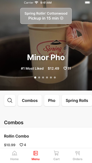 Spring Rollin’ To Go iPhone screenshot 2 - Food & Drink app