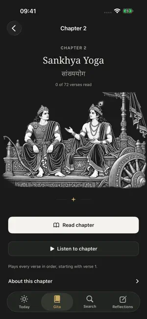 Bhagavad Gita - Updesh Daily screenshot 1
