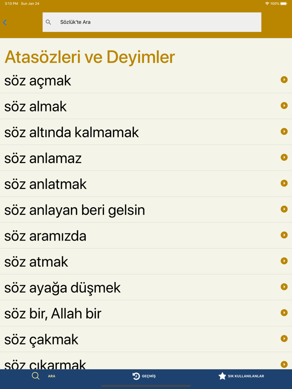 Screenshot #6 pour TDK Türkçe Sözlük