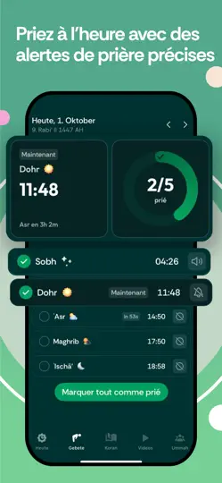 Capture d'écran de Muslim Pro: Coran Priere Qibla sur iPhone 1