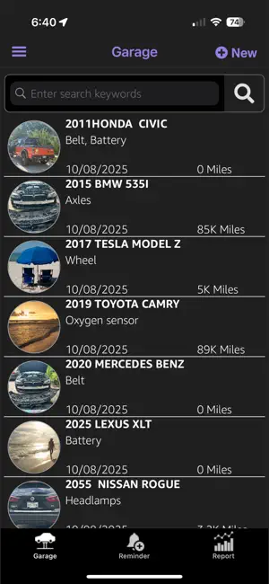 Vehicle Maintenance Tracker screenshot 1