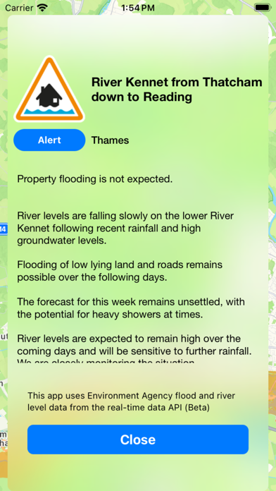 Flood Alert Watcher iPhone screenshot 5 - Weather app