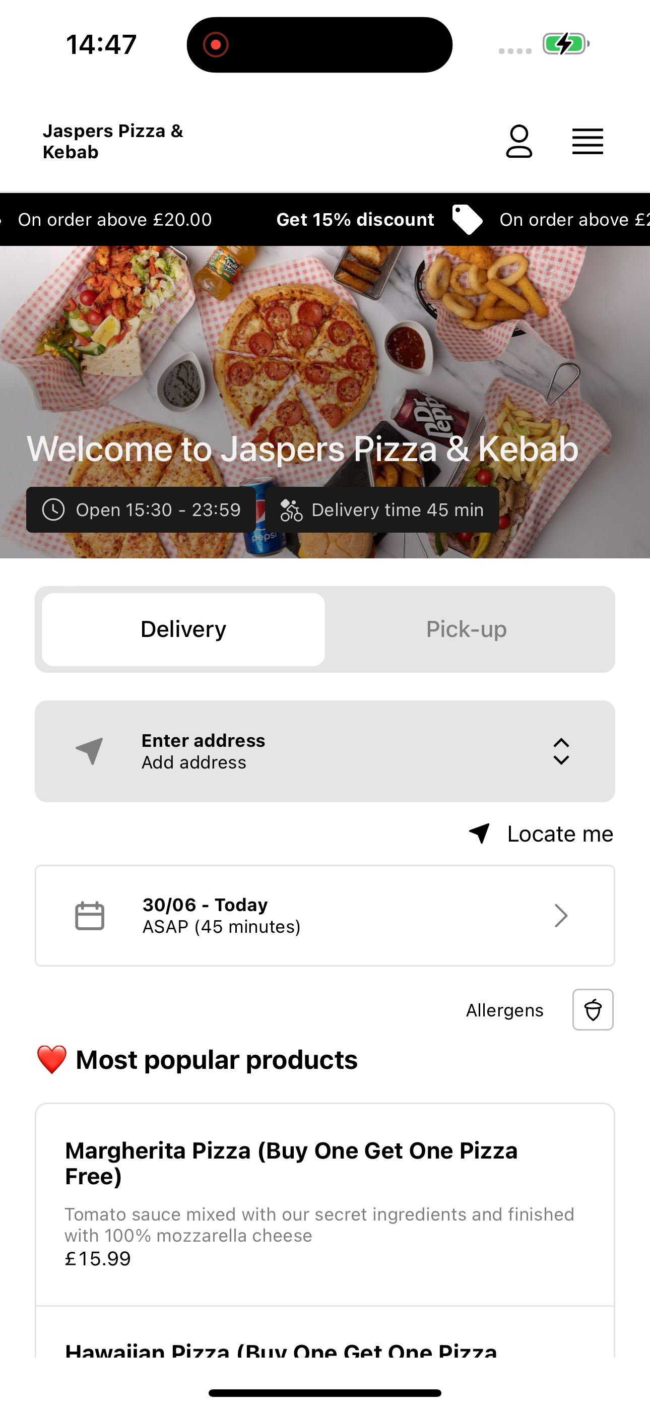 Jaspers Pizza & Kebab screenshot 6