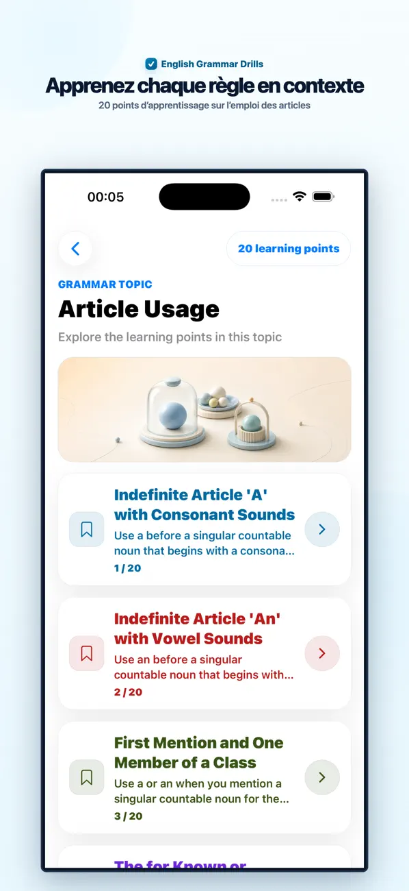 Screenshot #2 pour English Grammar Drills