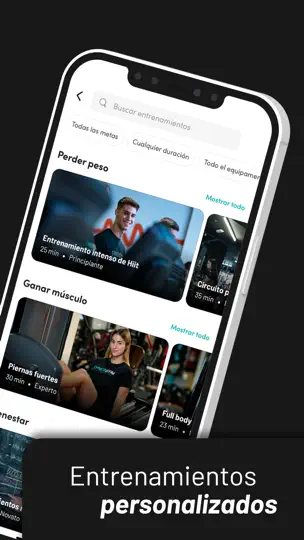 Captura de pantalla de Synergym en iPhone 2