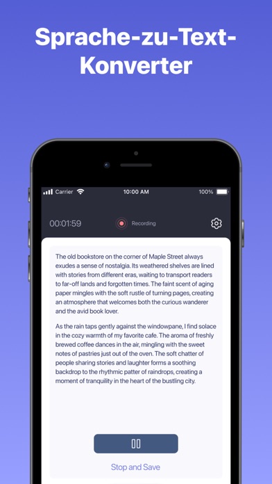 Sprachmemos für iphone zu text