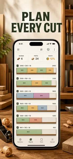 LumberCut: Cut List Optimizer screenshot 1