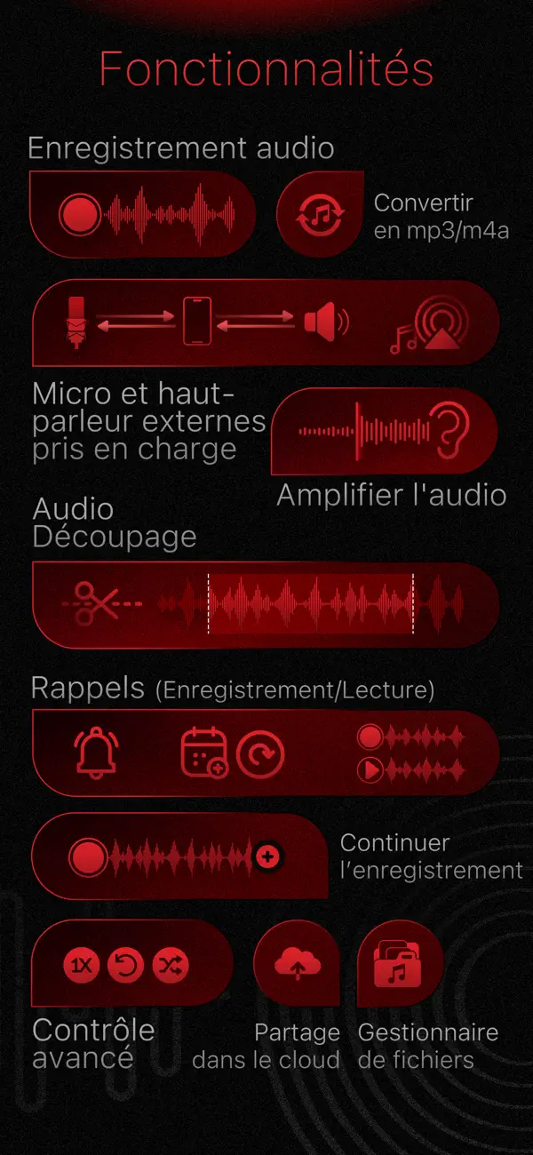 Screenshot #2 pour Enregistreur audio Pro