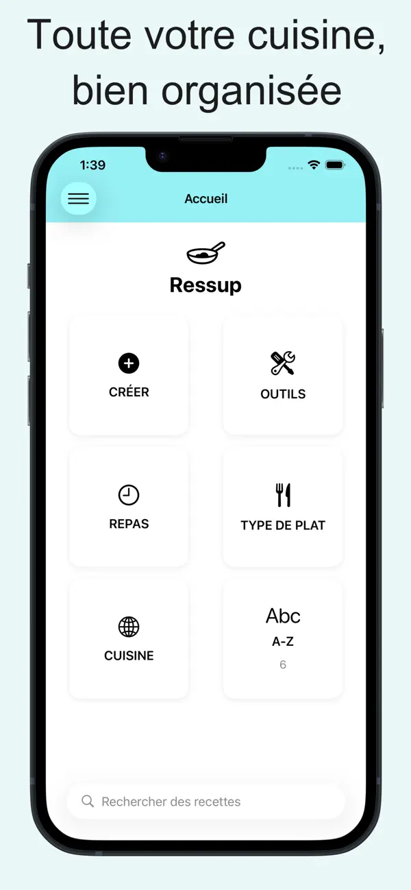 Screenshot #1 pour Ressup : Enregistreur recettes