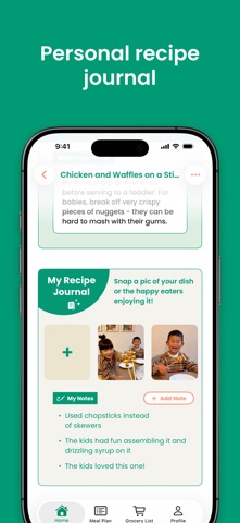 Feeding Littles: Meal Planner iPhone screenshot