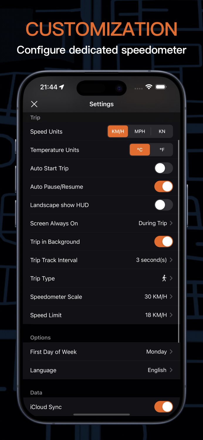 Speedometer GPS Running Track