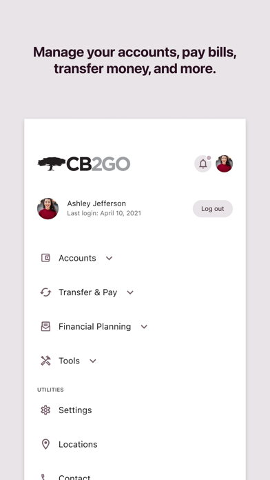 Community Bank's CB2GO Screenshot