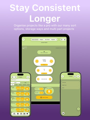 My Woolly Pal: Project Tracker iPad screenshot