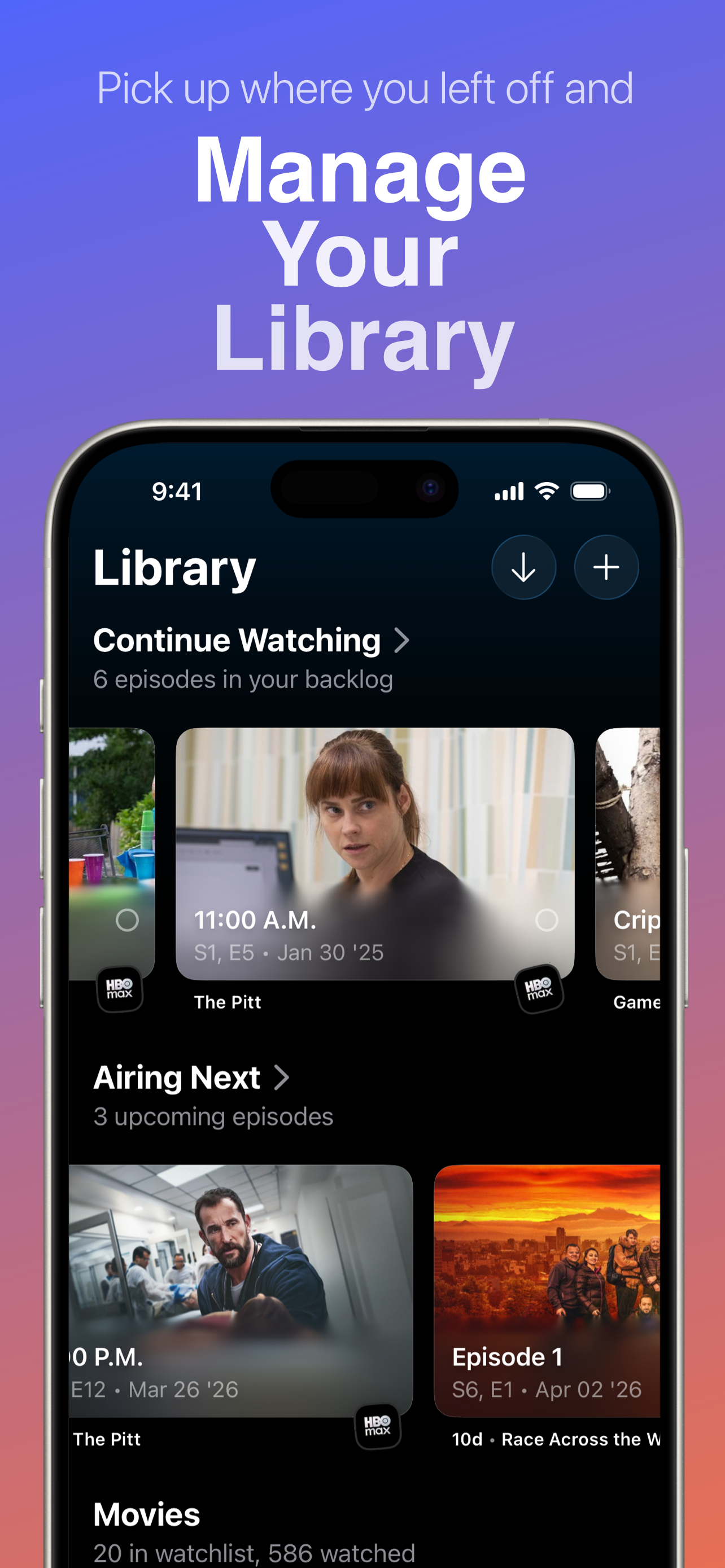 Binge: Movies and Shows