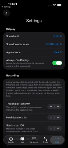 MarvinSpeed GPS iPhone screenshot