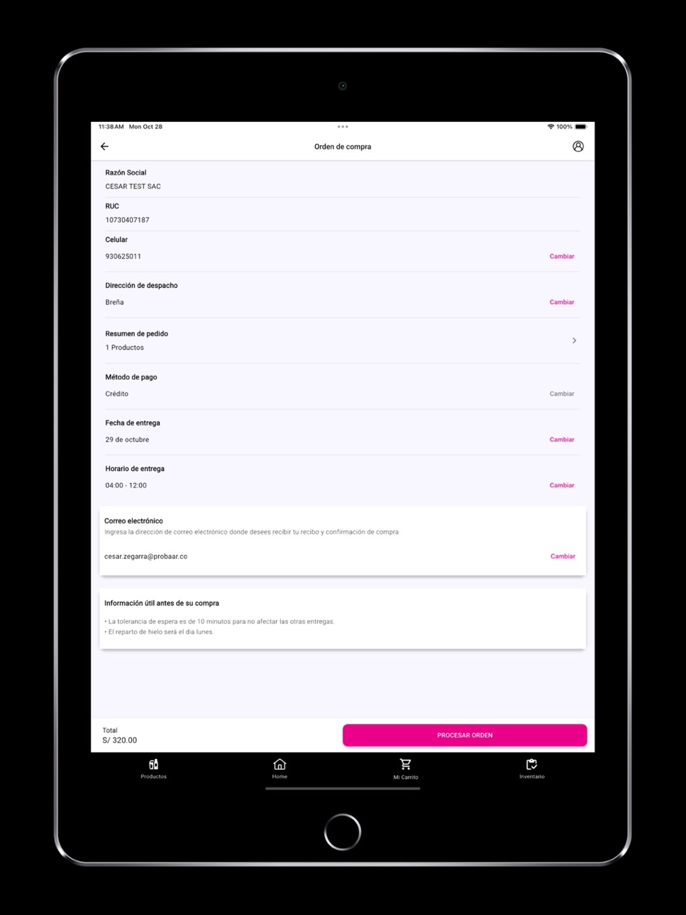 iPad screenshot