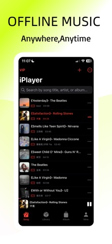 iPlayer - Offline Music Player iPhone screenshot