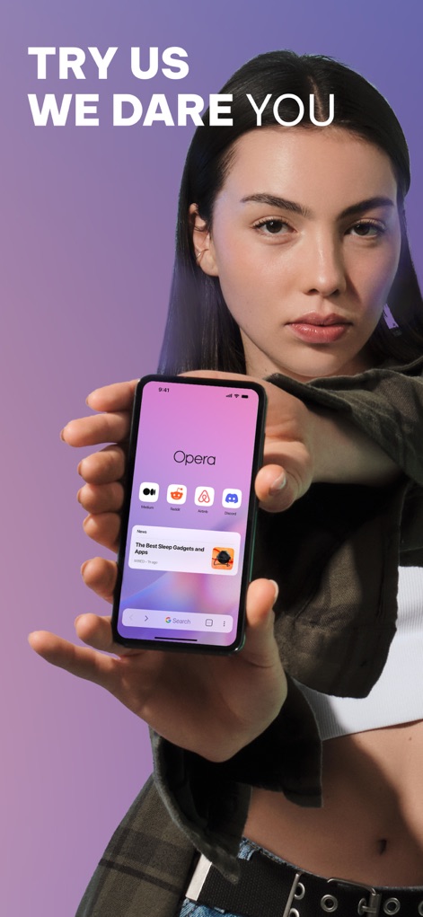 Opera: AI browser with VPN - スマートなスタートページ