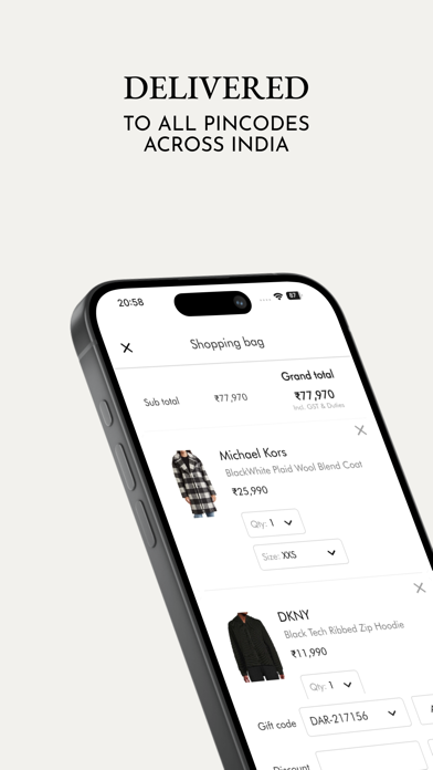 Darveys Luxury Shopping Screenshot